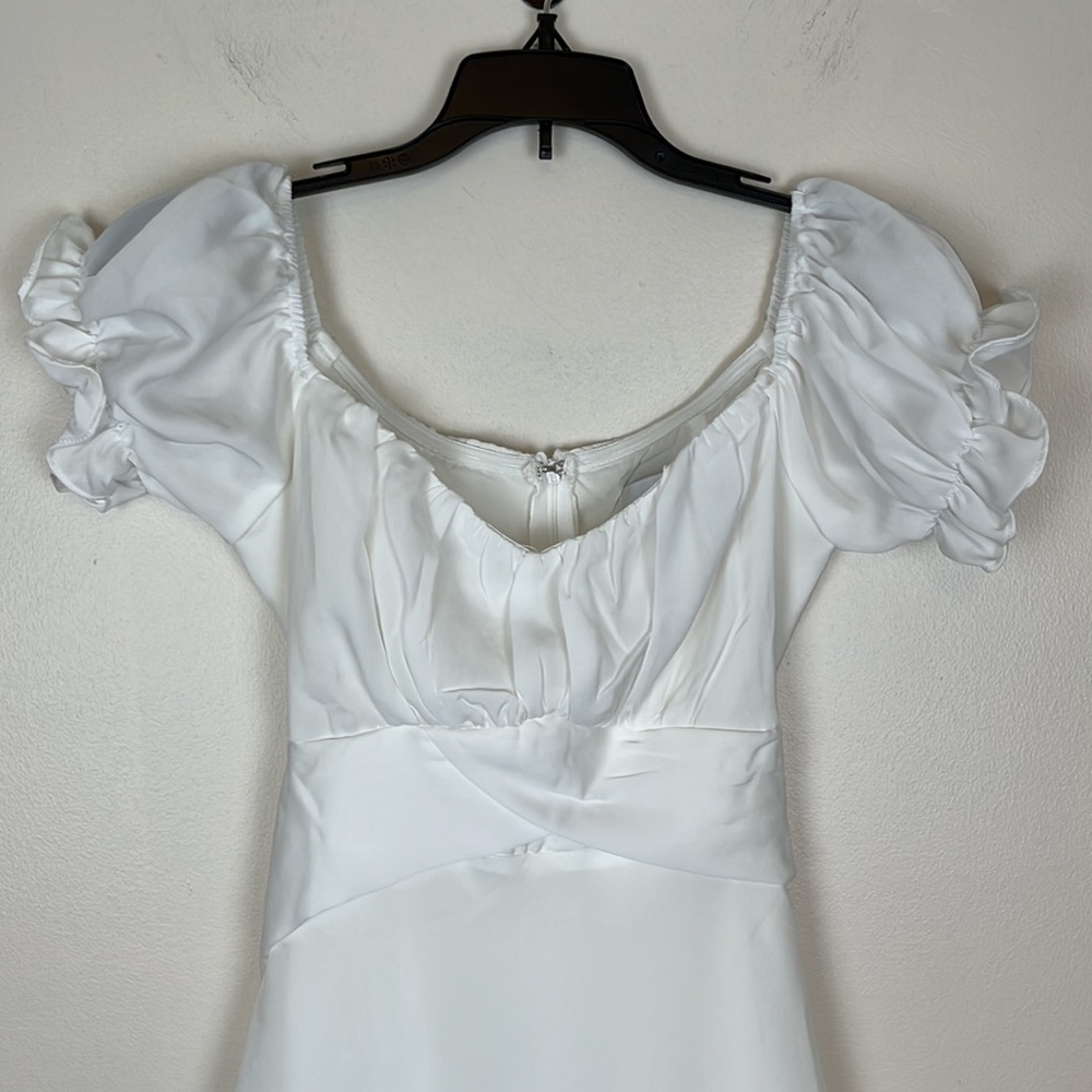 Hello Molly White Midi Slip Dress, Size XS, Bridal or Wedding events - Picture 2 of 14